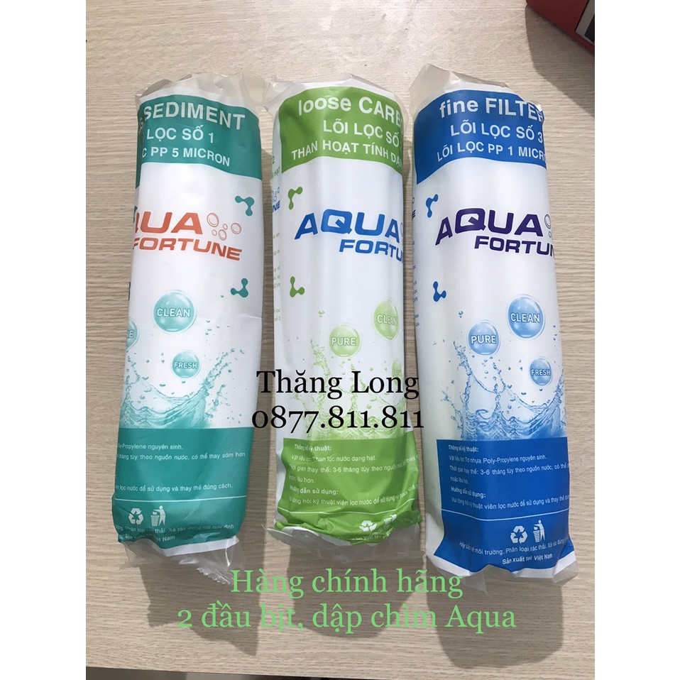 Bộ lõi lọc nước AQUA số 1-2-3 - Dùng cho tất cả các máy lọc nước