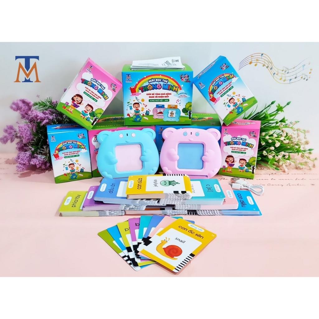 Máy đọc thẻ song ngữ Anh Việt cho bé, máy đọc từ vựng thẻ flashcard tiếng anh giáo dục sớm cho bé loại 1, 224 từ vựng