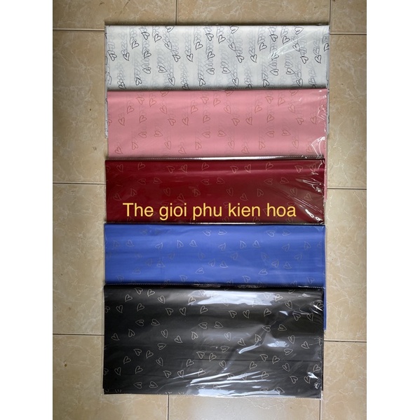 Giấy bóng gói hoa tim