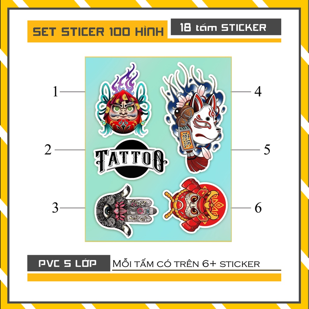 Sticker Nhật Bản 02 | STK 202 | Hình Dán Sticker Chống Nước Cắt Sẵn Từng Hình Tại Azsticker Kích Thước 6cm - 10 cm