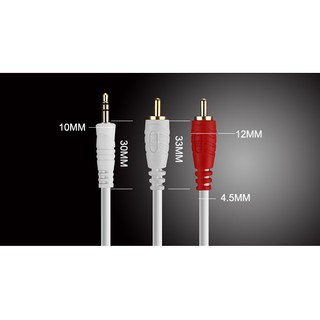 DÂY TÍN HIỆU 3 LI 3.5MM RA 2 AV JSJ 3321