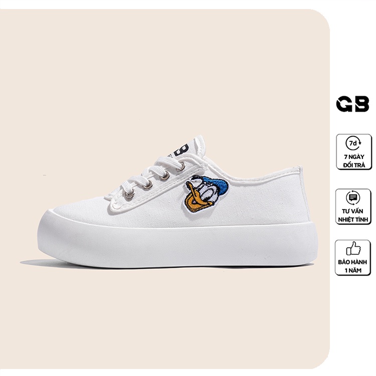 Giày Sneaker Nữ 2 Màu Vải Canvas Họa Tiết Họa Hình giayBOM GB Classics B1611