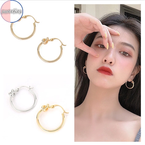 Khuyên Tai Nữ Trang Dáng Tròn Phong Cách Retro COD