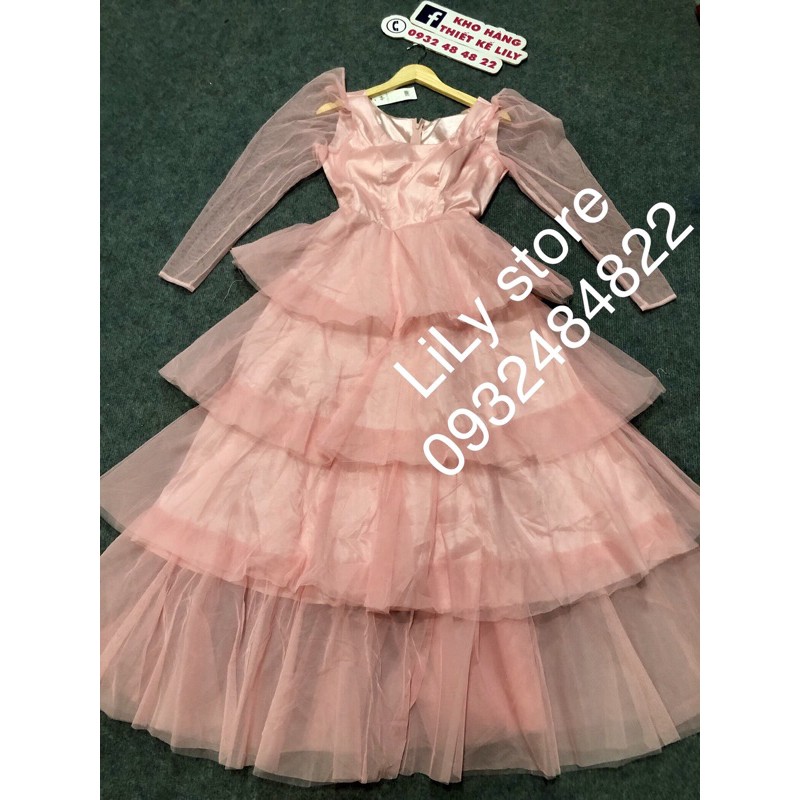 ẢNH VÀ VIDEO THẬT 100% _ ĐẦM MAXI TẦNG LƯỚI