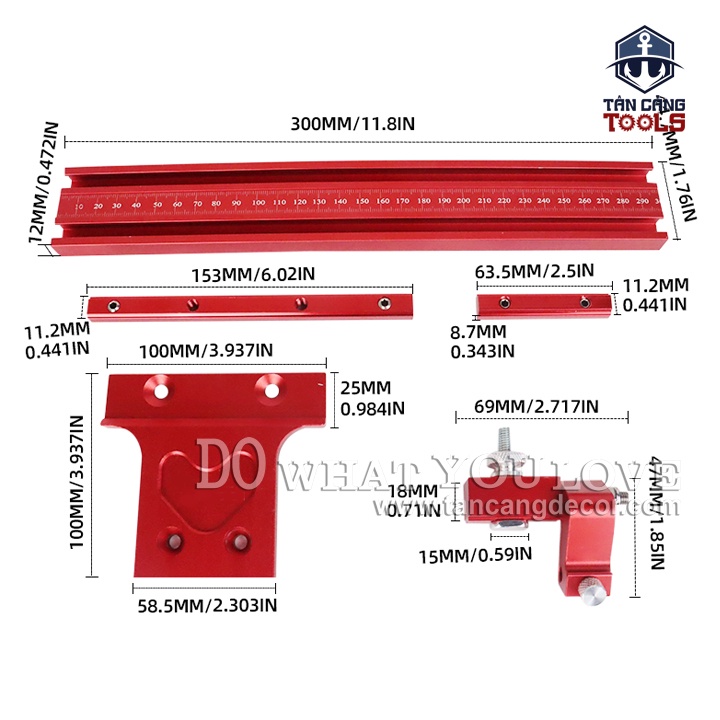 Bộ Cử Hỗ Trợ Xả Ván Kết Hợp Với Ray Dẫn TrackSaw