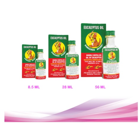 Dầu khuynh diệp Eucalyptus Oil Kangaroo Brand Thái Lan 28ml
