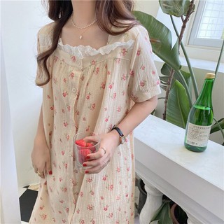 Đầm ngủ / mặc nhà pijama dài ulzzang order