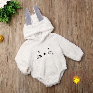 Áo liền quần có nón in hình chú mèo đáng yêu cho bé