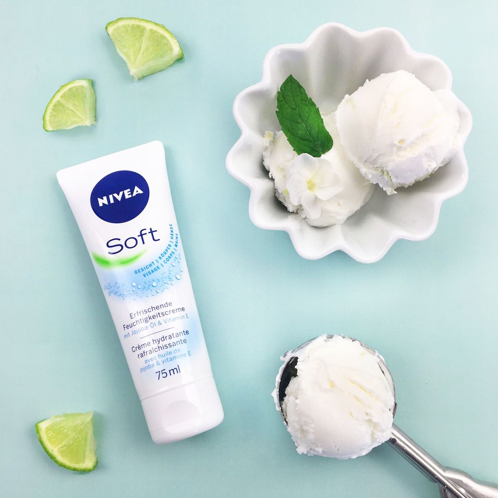 Kem dưỡng ẩm NIVEA SOFT – Bản New 2020 - Nội địa Đức