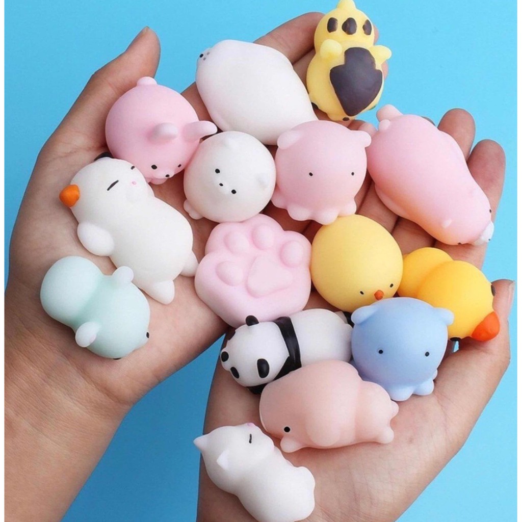 Đồ chơi Squishy Mochi Hình Thú siêu dễ thương có hộp đựng từng con- LICLAC