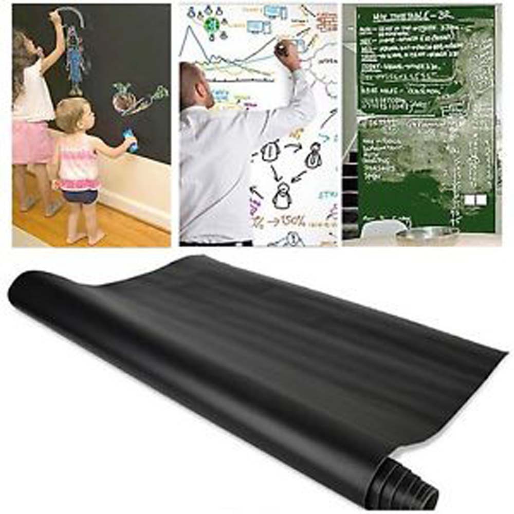 (SIÊU GIẢM GIÁ) Miếng dán tường dạng bảng đen, có thể dùng phấn vẽ lên (Size to 60x200cm) -dc3203