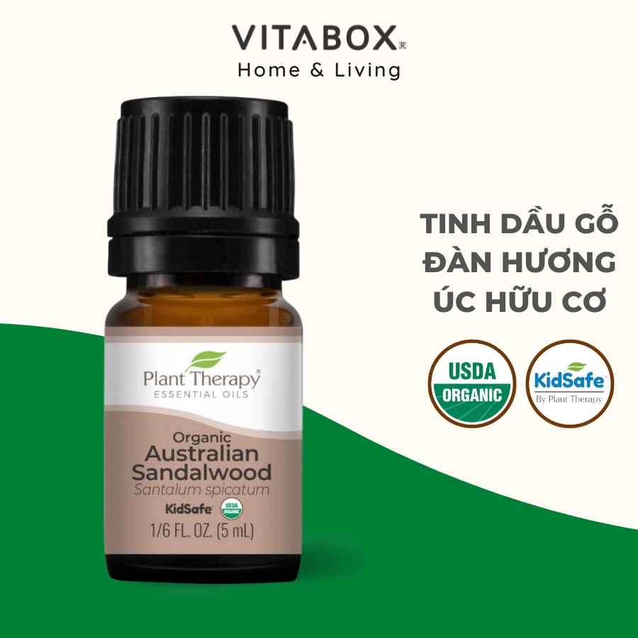Plant Therapy - Tinh dầu hữu cơ Gỗ Đàn Hương Úc  - Organic Kidsafe essential oil