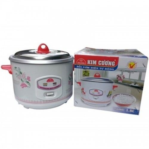 [GIAO HỎA TỐC 1H] Nồi Cơm Điện 1.8 Lít Kim Cương Nắp Rời KC 1.8L - Hàng Chính Hãng (Bảo Hành 12 Tháng)