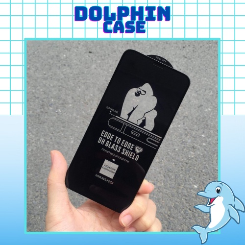 Kính cường lực KingKong Iphone full màn siêu chống va đập đủ size 6/7/8/X/11/12/13/Plus/Max/Pro/Promax - Dolphin Case