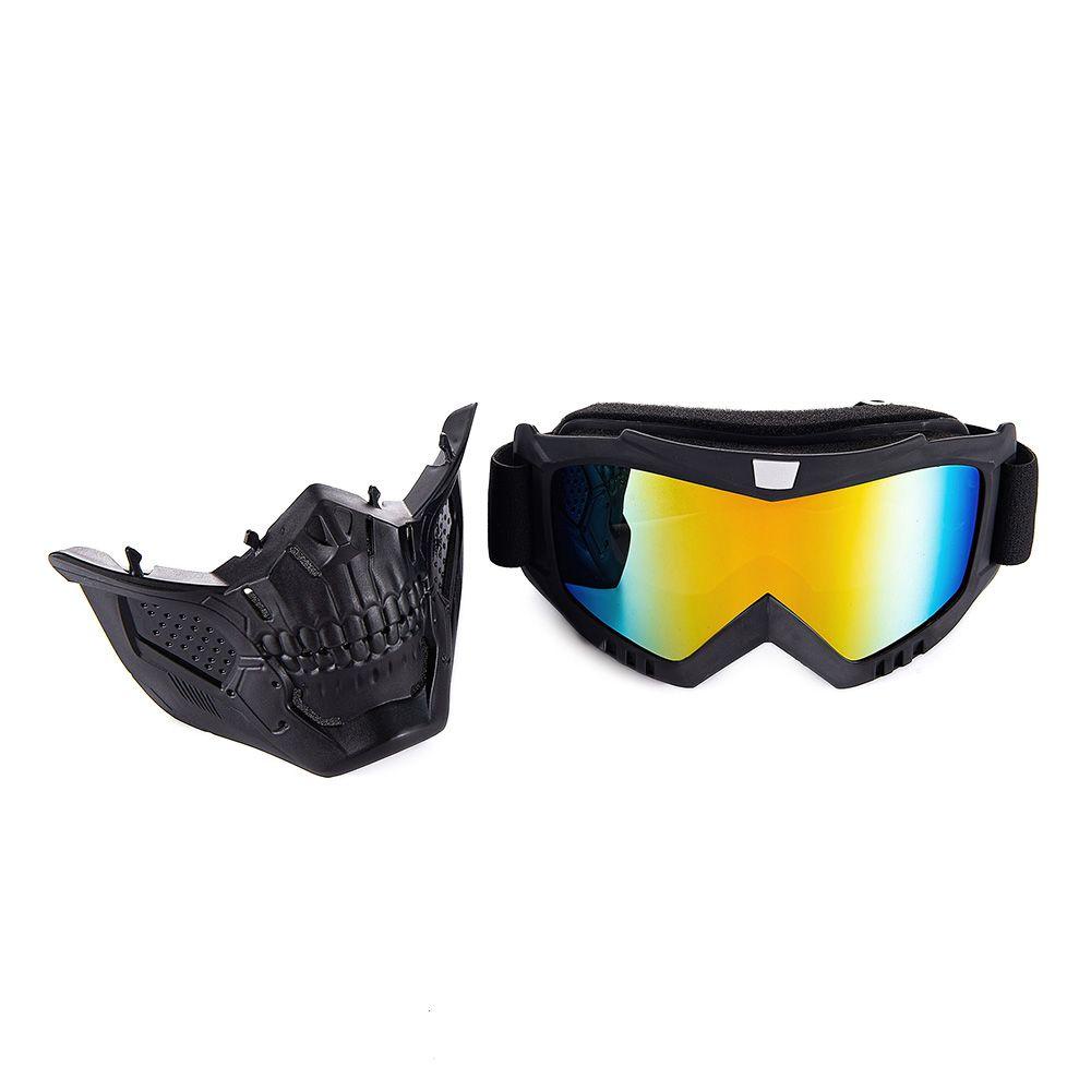 Osier1 Kính Bảo Vệ Mắt Khi Lái Xe Máy Ngoài Trời Họa Tiết Đầu Lâu Mới