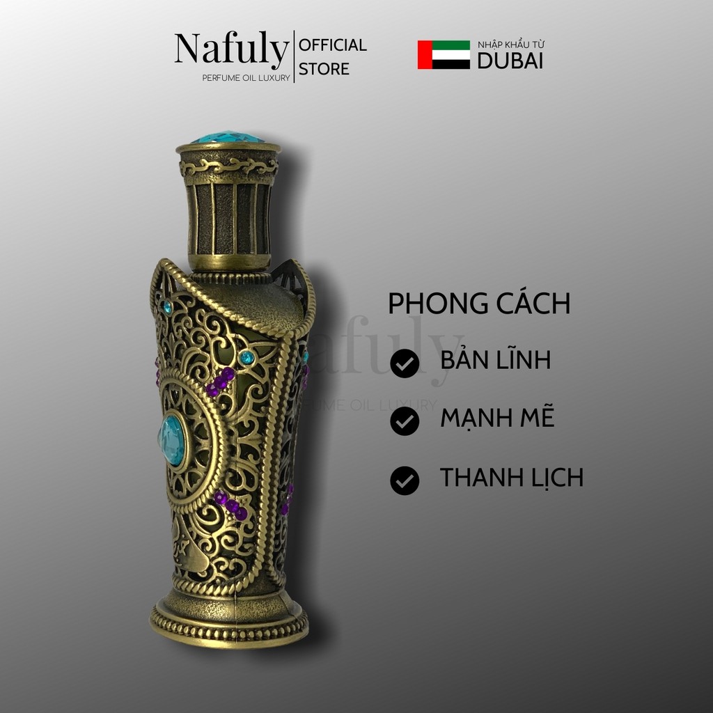 Tinh Dầu Nước Hoa Dubai Queen Ibhaar Khadlaj Nội Địa Nam Chính Hãng Nafuly Cao Cấp Giành Cho Nam Dung Tích 18ml