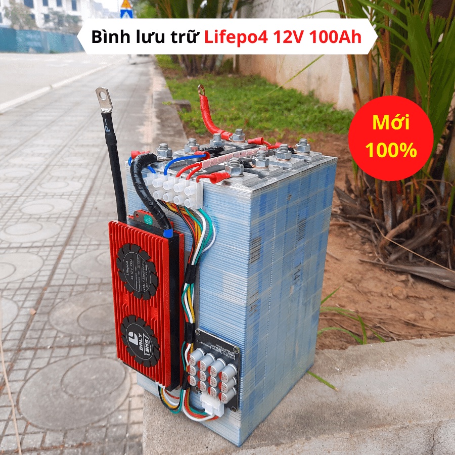 Bình lưu trữ Pin LiFePo4 12V100Ah