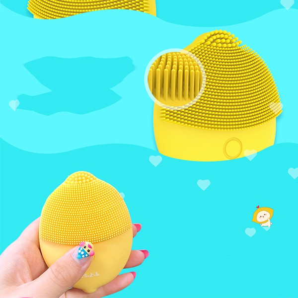 Máy rửa & massage mặt silicon Blingbelle Lemon