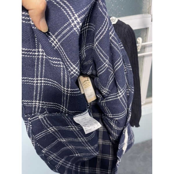 Váy dài tay bé gái Majolica 4-7 tuổi  Váy len thu đông bé gái xuất dư 0922