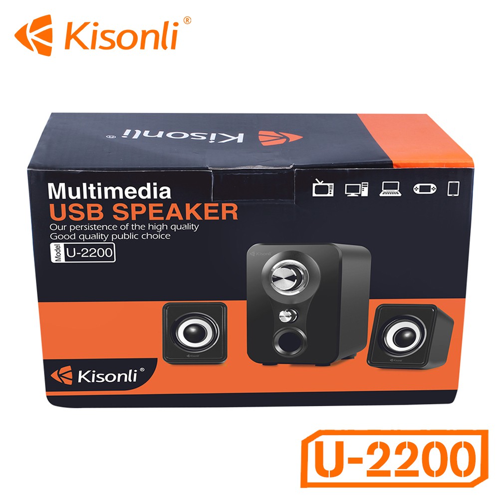 [Mã ELFLASH5 giảm 20K đơn 50K] Loa Vi Tính Kisonli U-2200 2.1 (Màu ngẫu nhiên)