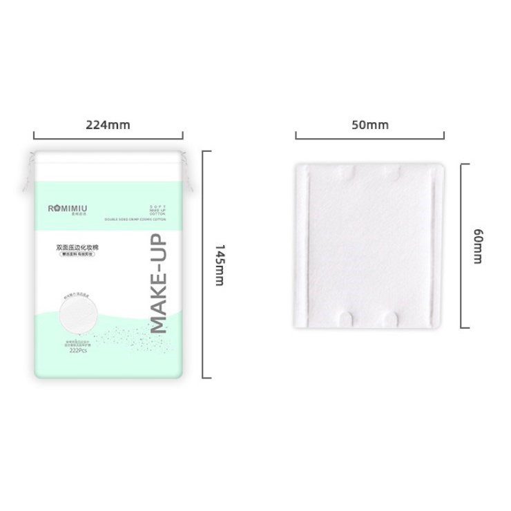 Bông Tẩy Trang ROMIMIU Cotton an toàn, lành tính cho da 222 miếng (RM20)