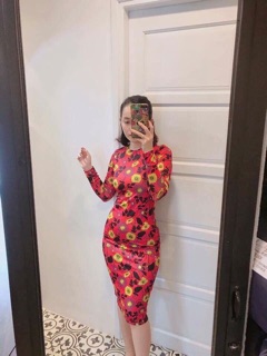 Váy body hoa Zara sẵn đủ size
