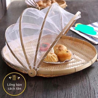Lồng bàn cách tân lưới; Mẹt tre; Mẹt lồng bàn bảo quản thực phẩm; decor bếp