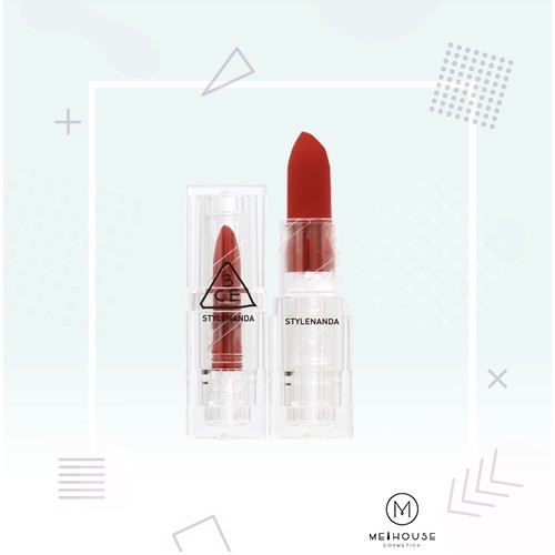 Son Thỏi Lì Thuỷ Tinh Trong Suốt 3CE Soft Matte Lipstick Clear Layer Edition | BigBuy360 - bigbuy360.vn