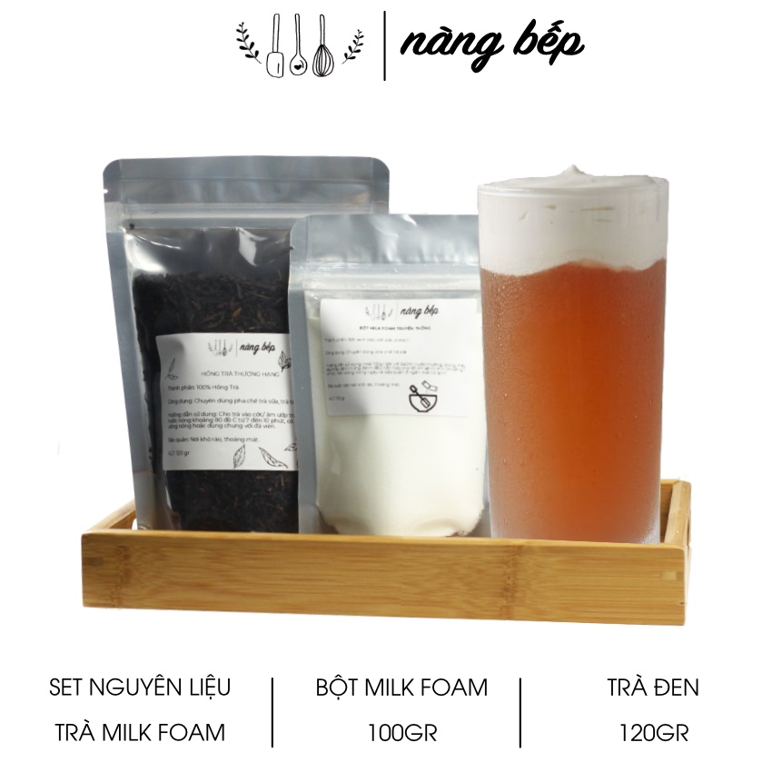 Set Trà milk foam Macchiato Nguyên liệu làm trà sữa trân châu Nàng Bếp | BigBuy360 - bigbuy360.vn