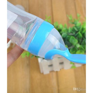 Bình thìa ăn dặm silicon siêu mềm cho bé