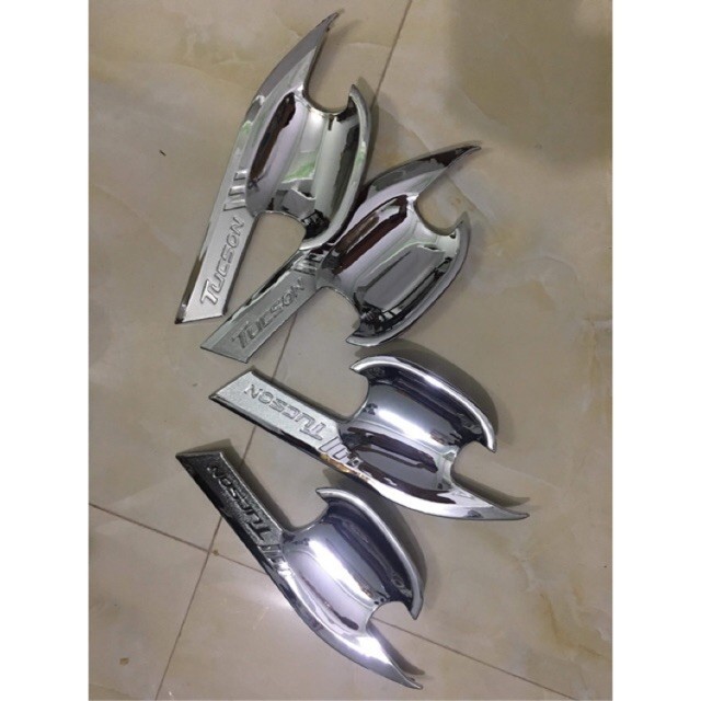 Ốp tay - hõm cửa Hyundai Tucson 2016 - 2020, Mạ crom sang trọng