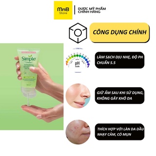 Combo Simple Toner Simple Sữa Rửa Mặt Simple Tẩy Trang Simple