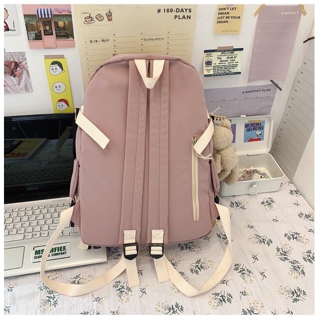 Balo Ulzzang thời trang chống thấm nước đựng vừa laptop,balo nữ cá tính đẹp giá rẻ thời trang cao cấpBL 614