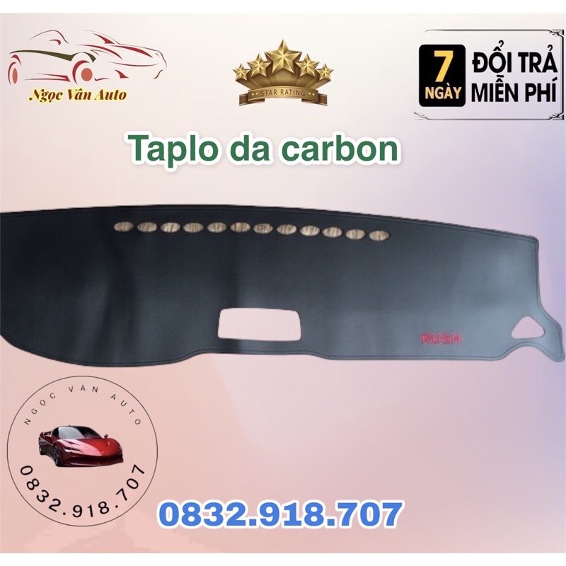 Thảm Taplo Da RUSH 2018 - 2021 (Da carbon cao cấp)