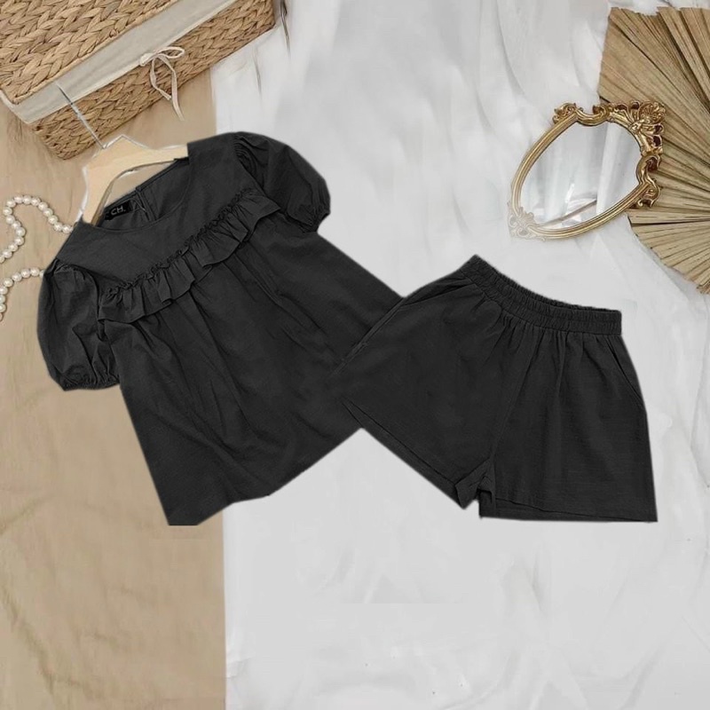 Sét Bigsize Peplum Bèo Ngực (Bigsize 55kg Đến 100kg (M/L/XL/XXL)