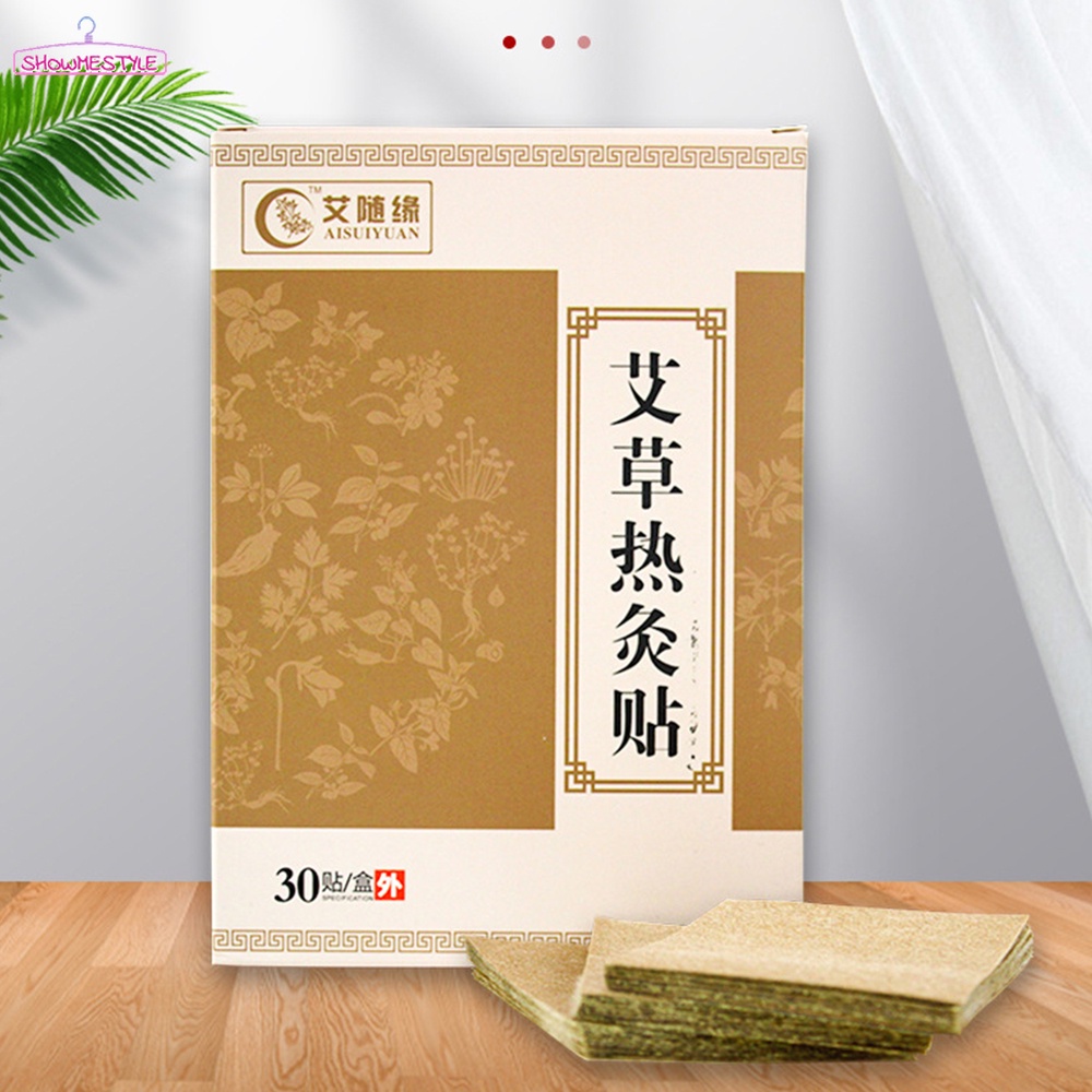 Bộ 30 miếng dán ngải cứu thải độc giảm đau lưng / cổ / eo / bụng