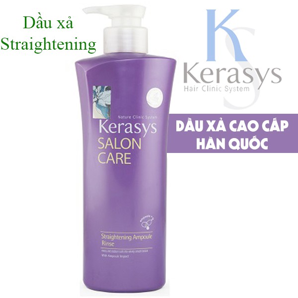 Dầu gội kích thích mọc tóc Kerasys Salon care Straightening Hàn Quốc 600ml