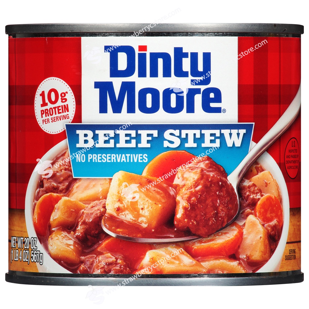 Thịt Bò Hầm Với Khoai Tây & Cà Rốt Đóng Hộp DINTY MOORE Beef Stew With Potatoes & Carrots, Hộp 567g  1 Lb. 4 Oz.