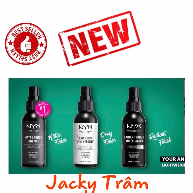 Xịt Khóa Lớp Trang Điểm NYX Long Lasting Setting Spray | BigBuy360 - bigbuy360.vn