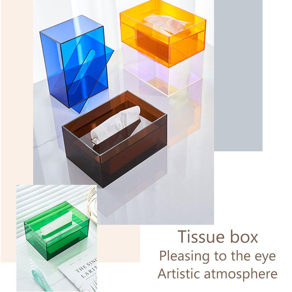 Hộp Đựng Khăn Giấy Bằng Acrylic Trong Suốt Sáng Tạo