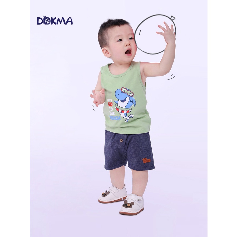 [Mã BMLT30 giảm đến 30K đơn 299K] DA1013 Áo ba lỗ BT Dokma (9-36M)