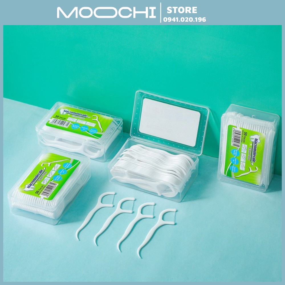 Tăm Chỉ Nha Khoa Chăm Sóc, Vệ Sinh Răng Miệng Hộp 50 Cái