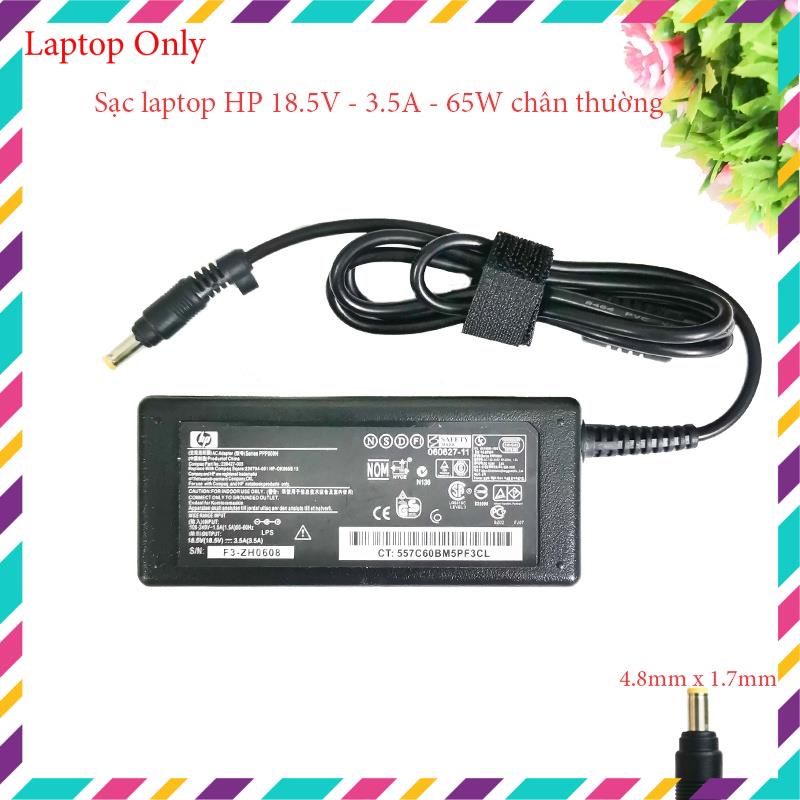 Sạc laptop HP 18.5V - 3.5A - 65W chân thường loại tốt