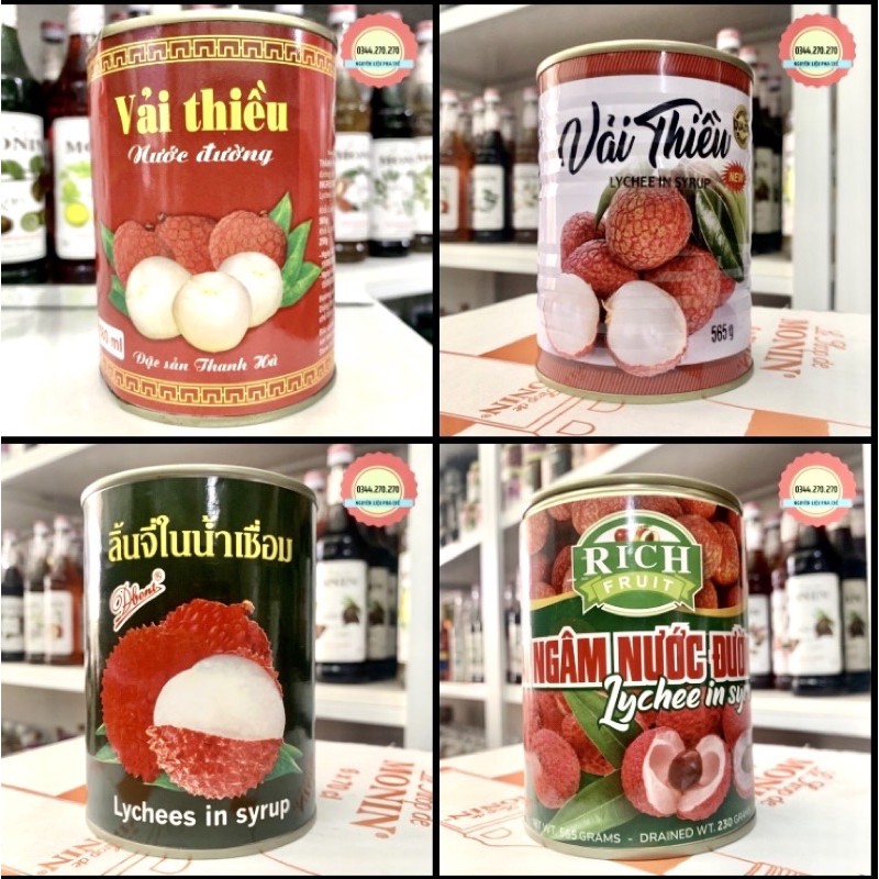 Vải Ngâm Thanh Hà - Lon sơn 565gr | BigBuy360 - bigbuy360.vn