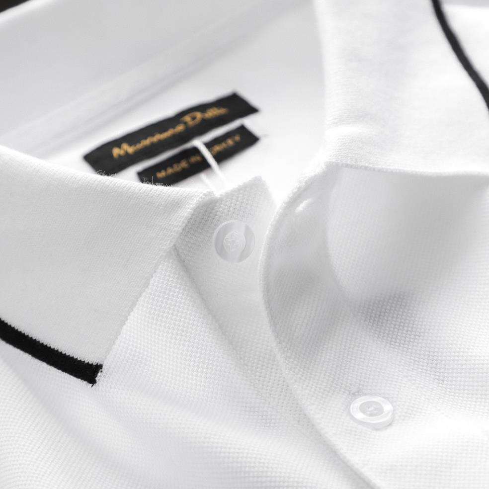Áo POLO nam Massimo Dutti cổ viền sọc hàng xuất xịn cotton mềm mịn