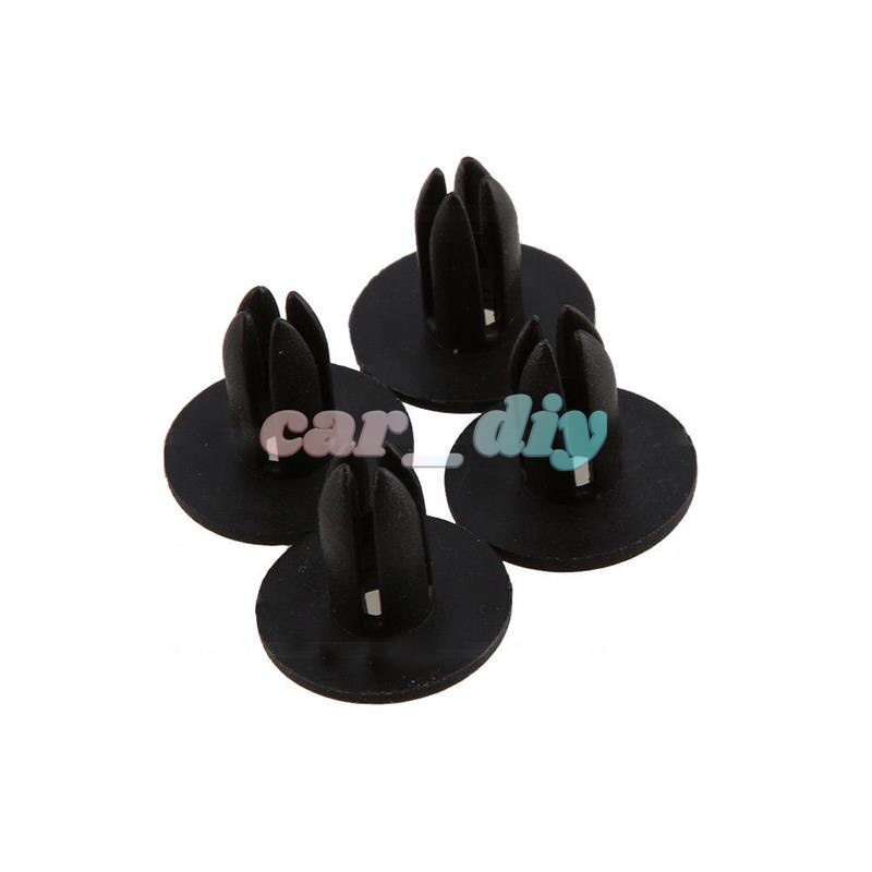 Set 50 Đinh Tán Nhựa 6mm Màu Đen Chuyên Dụng Cho Xe Hơi