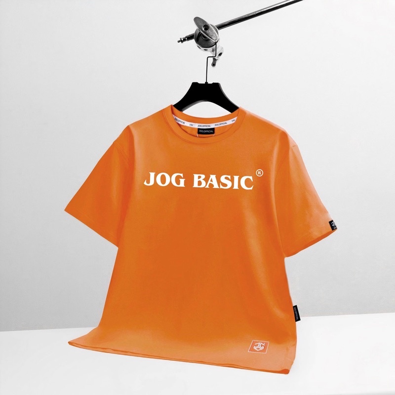 Áo Thun JOG Basic  Màu Cam Unisex Nam Nữ Form Rộng 100% Cotton