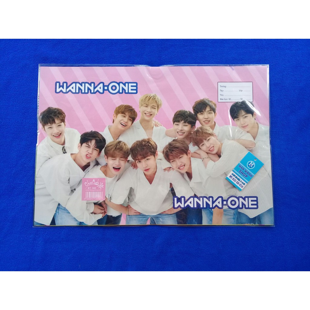 Bìa Bao Tập Wanna One - Bọc vở (có nhiều mẫu Kpop)