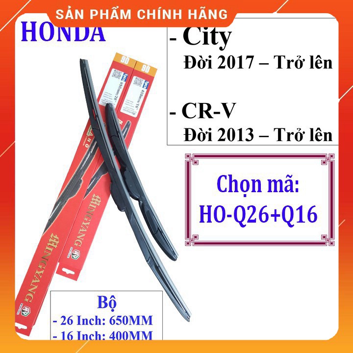 Cần gạt mưa Honda CITY, CR-V - VÀ CÁC DÒNG XE KHÁC HÃNG HONDA: Accord-Civic-Hrv-City-Jazz-Crv SM