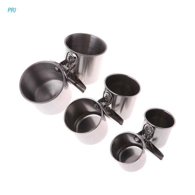 Cốc Đựng Thức Ăn Cho Vẹt Bằng Thép Không Gỉ